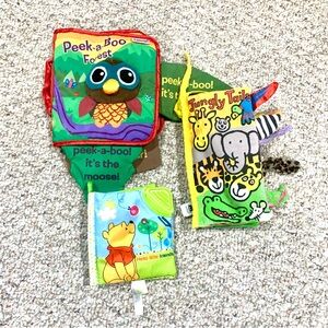 Jellycat Lamaze Disney Baby Toddler Soft Books Toys, Set of 3